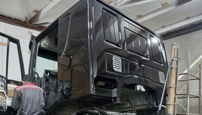 После Ремонт кабины Volvo